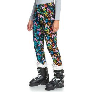 NWT XL ROWLEY X ROXY Fuseau Technical Snow Ski Pants Black MultiFloral